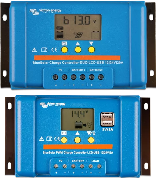 Contrôleur de charge BlueSolar PWM (DUO) LCD et USB