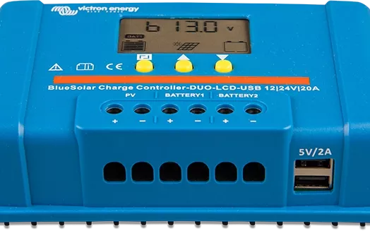 Contrôleur de charge BlueSolar PWM (DUO) LCD et USB